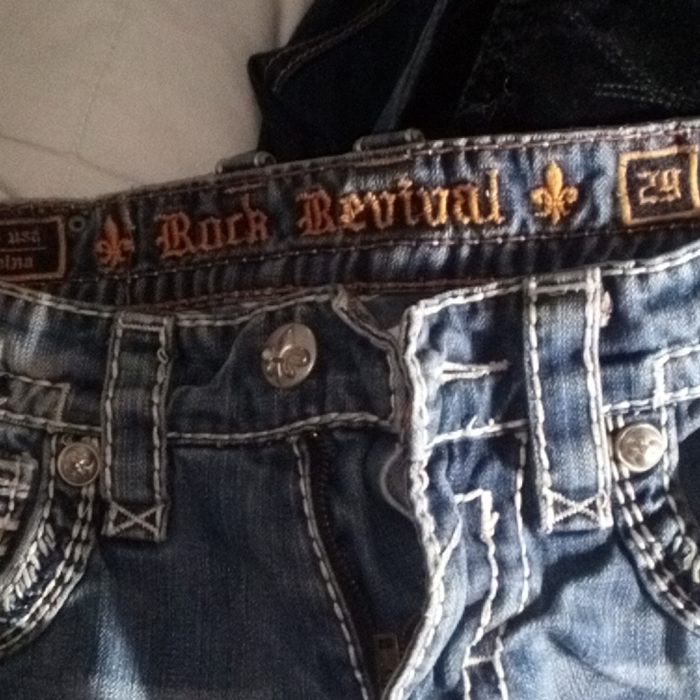 Rock Revival Jeans turned capri